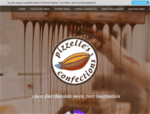 Tablet Screenshot of pizzellesconfections.com